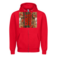 Red grill master with bull skull Zipper Hoodie - TumblerDesignByShophia
