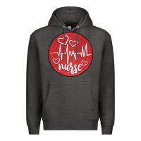 Charcoal Heather nurse coaster Premium Hoodie - CowGirlArtShop