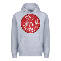 Heather Grey nurse coaster Premium Hoodie - CowGirlArtShop