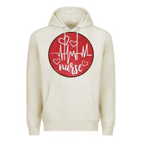 Oatmeal Heather nurse coaster Premium Hoodie - CowGirlArtShop