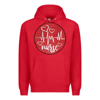 Red nurse coaster Premium Hoodie - CowGirlArtShop