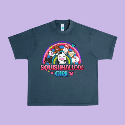 Squishmallow Girl Urban Heavy Tee Designed By Jahusdesignshop