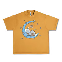 Peanut Butter snowman and moon Urban Heavy Tee - MaliasSmallBusiness