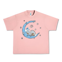 Salmon snowman and moon Urban Heavy Tee - MaliasSmallBusiness