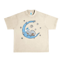 Sandshell snowman and moon Urban Heavy Tee - MaliasSmallBusiness