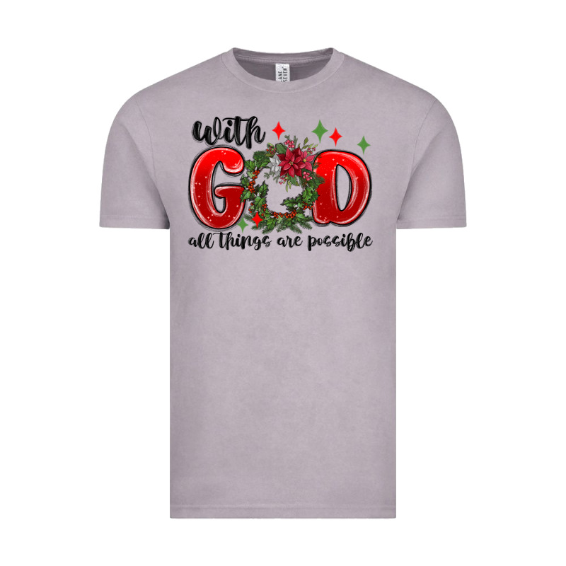 With God All Things Are Possible Vintage Tee by MaliasSmallBusiness | Teevron