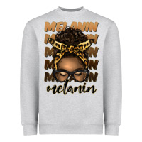 Heather Grey melanin afro messy bun Heavyweight Sweatshirt - Artiststas