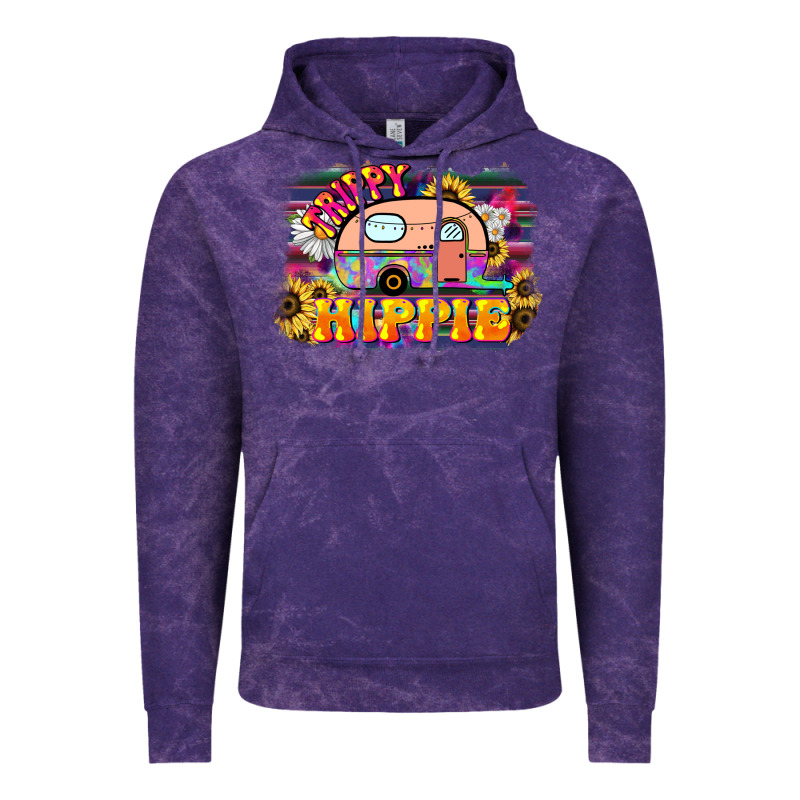 Trippy Hippie Vintage Hoodie by NancyCooperArtShop | Teevron