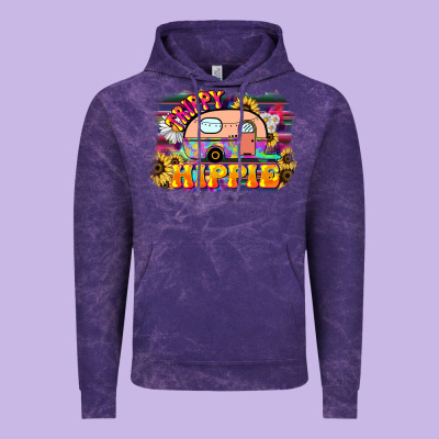 Trippy Hippie Vintage Hoodie Designed By Nancycooperartshop
