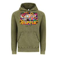 Vintage Olive trippy hippie Vintage Hoodie - NancyCooperArtShop