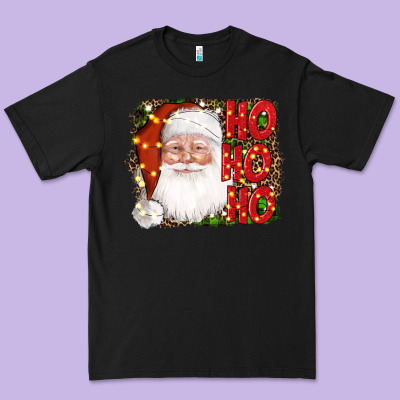 Christmas Ho Ho Ho Santa Clause Premium Tee Designed By Adodesignshop
