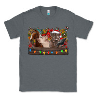 Charcoal Heather festive farmyard gathering Classic Tee - CowhideDigitalArt