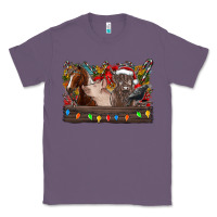 Lavender festive farmyard gathering Classic Tee - CowhideDigitalArt