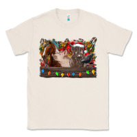 Natural festive farmyard gathering Classic Tee - CowhideDigitalArt