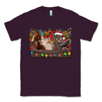 Plum festive farmyard gathering Classic Tee - CowhideDigitalArt