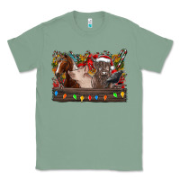 Sage festive farmyard gathering Classic Tee - CowhideDigitalArt