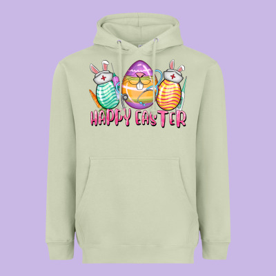 Happy Easter Nurse Eggs Easter Day Heavyweight Hoodie Designed By Cowgirlartshop
