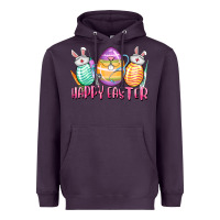 Plum Happy Easter Nurse eggs Easter Day Heavyweight Hoodie - CowGirlArtShop