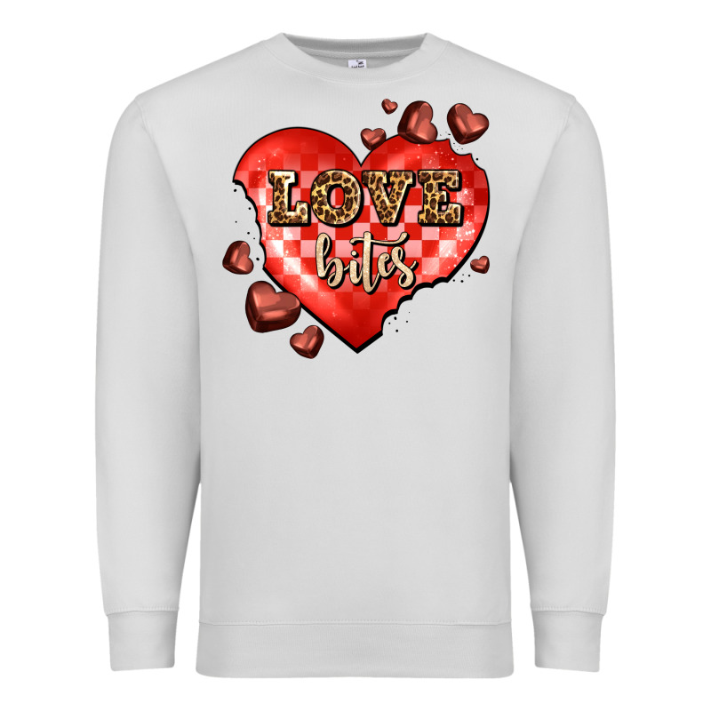 Love Bites Olivia Premium Sweatshirt by OliviaCreatesArt | Teevron