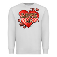 Dove Grey love bites olivia Premium Sweatshirt - OliviaCreatesArt