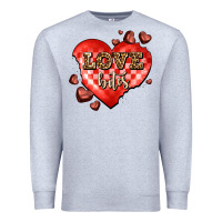 Heather Grey love bites olivia Premium Sweatshirt - OliviaCreatesArt