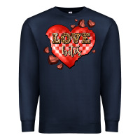 Navy love bites olivia Premium Sweatshirt - OliviaCreatesArt