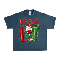 Midnight Navy let's get lit Urban Heavy Tee - MaliasSmallBusiness
