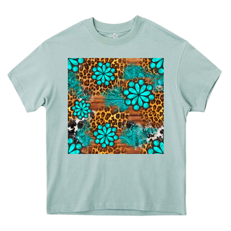 Leopard Gemstone Seamless Pattern Heavy Core Tee by BundleAndBundleShop | Teevron