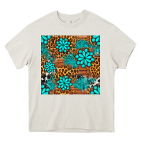 Cream leopard gemstone seamless pattern Heavy Core Tee - BundleAndBundleShop