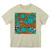 Mossy leopard gemstone seamless pattern Heavy Core Tee - BundleAndBundleShop