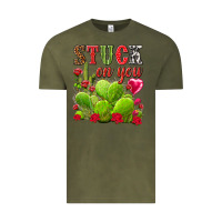 Vintage Olive stuck on you Vintage Tee - NancyCooperArtShop