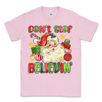 Bubblegum Pink don't stop believin' Classic Tee - MaliasSmallBusiness