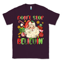 Plum don't stop believin' Classic Tee - MaliasSmallBusiness
