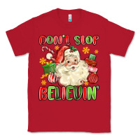 Red don't stop believin' Classic Tee - MaliasSmallBusiness