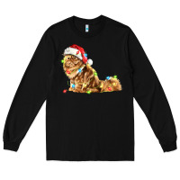 Black christmas persian cat Long Sleeve Tee - LillyAllenDesigns