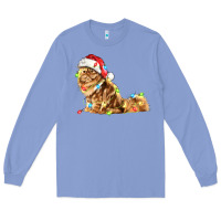 Colony Blue christmas persian cat Long Sleeve Tee - LillyAllenDesigns