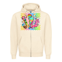 Sandshell retro summer Zipper Hoodie - TumblerDesignByShophia
