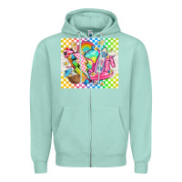 Seafoam retro summer Zipper Hoodie - TumblerDesignByShophia
