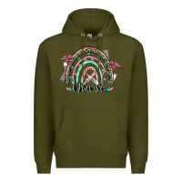 Army Green nurse rainbow Premium Hoodie - CowGirlArtShop