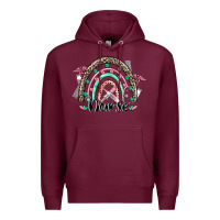 Burgundy nurse rainbow Premium Hoodie - CowGirlArtShop