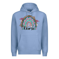 Colony Blue nurse rainbow Premium Hoodie - CowGirlArtShop