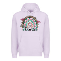 Lilac nurse rainbow Premium Hoodie - CowGirlArtShop