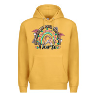Mustard nurse rainbow Premium Hoodie - CowGirlArtShop