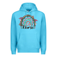 Ocean Blue nurse rainbow Premium Hoodie - CowGirlArtShop