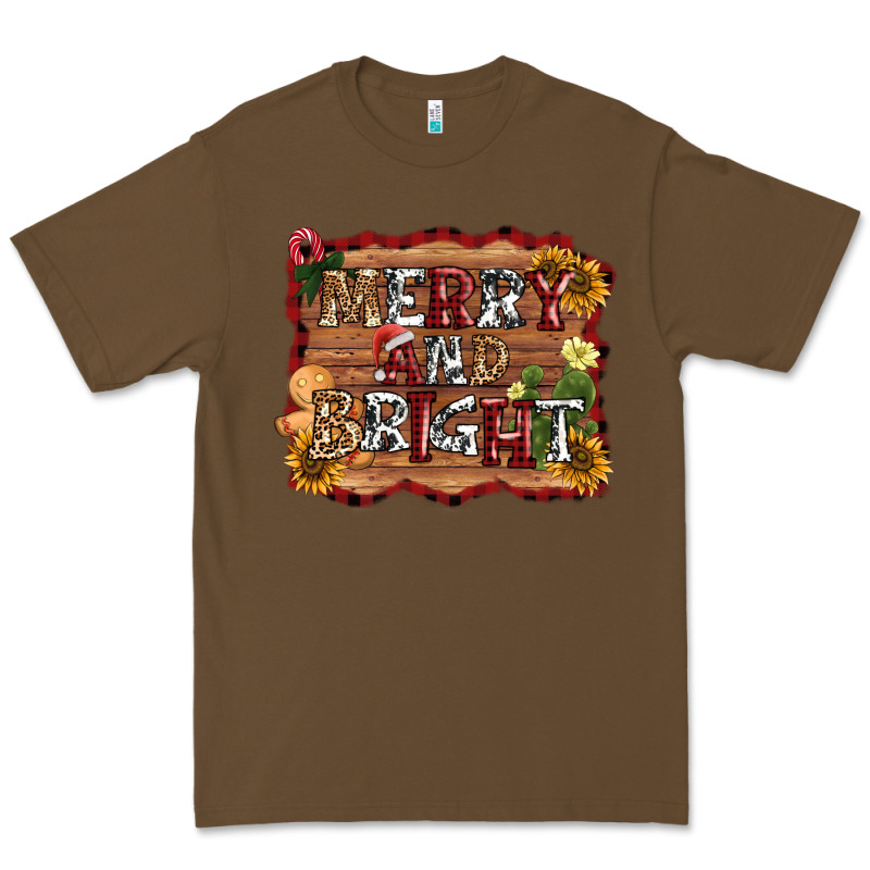 Merry And Bright Premium Tee by AdoDesignShop | Teevron