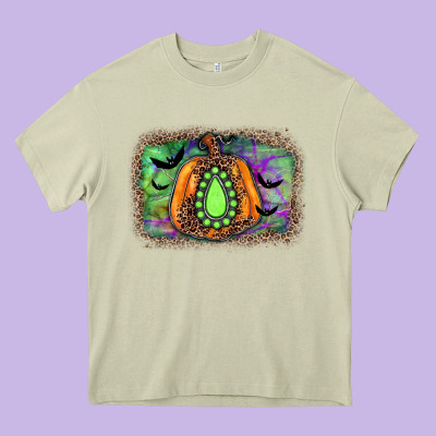 Halloween Gemstone Background Heavy Core Tee Designed By Jahusdesignshop