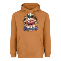 Meerkat Baseball lips Heavyweight Hoodie - HowdyJamesFarm