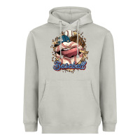 Moon Dust Baseball lips Heavyweight Hoodie - HowdyJamesFarm