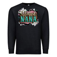Black blessed nana Premium Sweatshirt - OliviaCreatesArt