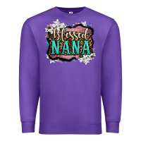 Purple blessed nana Premium Sweatshirt - OliviaCreatesArt